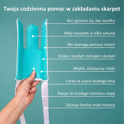 Skarpio™- zakładanie skarpetek bez schylania